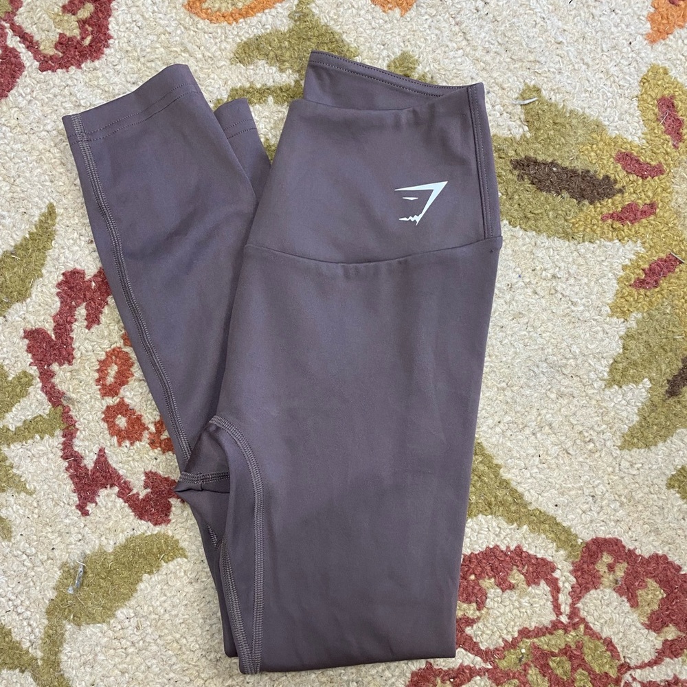 Brown Gym Shark Leggings